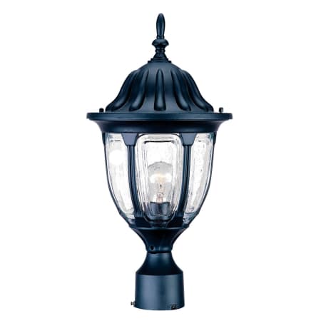 Acclaim Lighting Suffolk 1 Light Post Lamp with Clear Seeded Glass Matte Black / Clear Seeded Glass