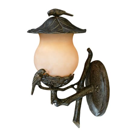 Acclaim Lighting Avian 2 Light 16.5" Height Outdoor Wall Sconce Black Coral / Champagne Glass
