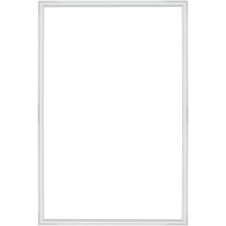 Ackland 2- Panel Layout 54 in. x 36 in. Peel & Stick Wall Molding Panel Kit for Decorative Accent Walls and DIY Wainscoting (20 LF/Carton) White
