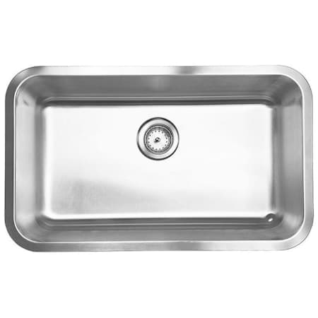 Ackland Stainless Steel 18 in. x 30 in. 18 Gauge Undermount Single Bowl Kitchen Sink Stainless Steel