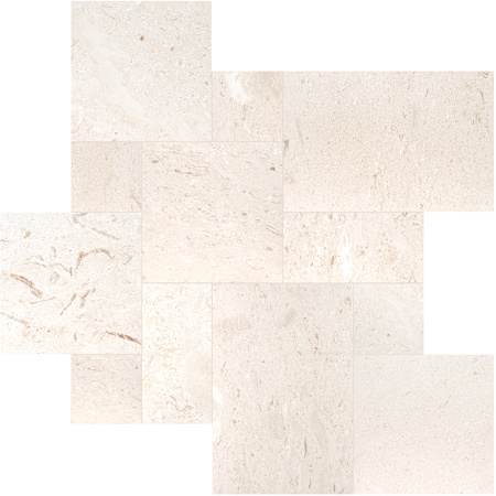 Ackland Tumbled Pattern Limestone Paver Kit - Sold by Pallet (160 SF/Pallet) Tavina Mist