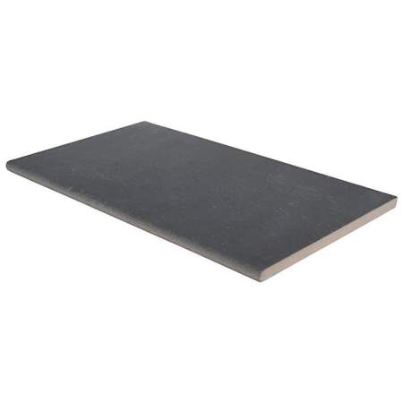 Ackland Ferrano 13 in. x 24 in. x 0.79 in. Matte Porcelain Stone Look Pool Coping - Sold by Pallet (277.25 SF/Pallet) Carbon