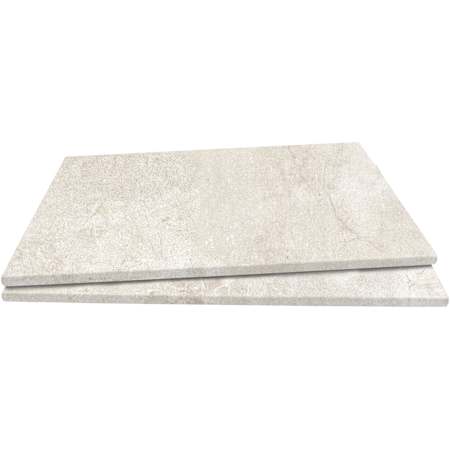 Ackland Mirello 13 in. x 24 in. x 0.79 in. Matte Porcelain Stone Look Pool Coping Eased Edge - Sold by Carton (4.34 SF/Carton) Cream