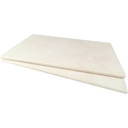Ackland Westvale 13 in. x 24 in. x 0.79 in. Matte Porcelain Stone Look Pool Coping - Sold by Carton (4.33 SF/Carton) Amande