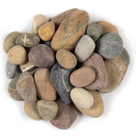 Ackland Rivora Natural Quartzite Landscaping Rock Pebbles, 0.25-1.25 in. - Sold by Bag (.5 CF/Bag) Earth Mix
