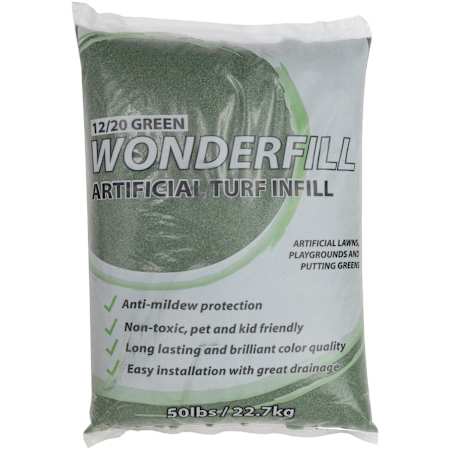 Ackland Wonderfill 12/20 Turf Infill Sand - Sold by Bag (50 lbs/Bag) Green