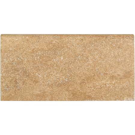 Ackland Marzana 12 in. x 24 in. x 2 in. Honed Unfilled Brushed Travertine Pool Coping - Sold by Piece (2 SF/Piece) Almond