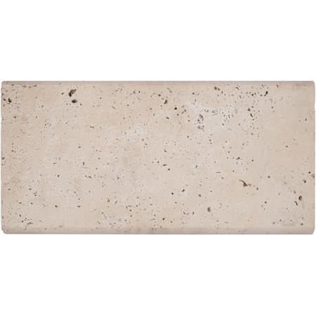 Ackland Marzana 12 in. x 24 in. x 2 in. Honed Unfilled Brushed Travertine Pool Coping - Sold by Piece (2 SF/Piece) Dune