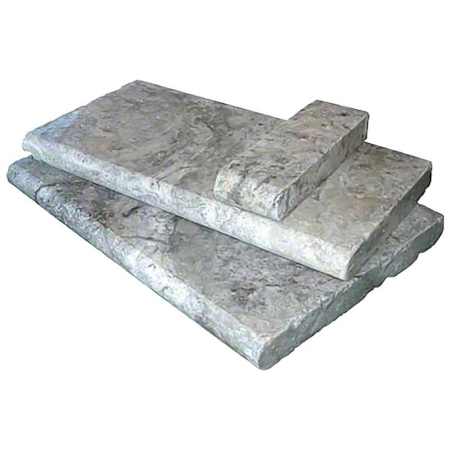 Ackland Marzana 16 in. x 24 in. x 2 in. Honed Unfilled Travertine Pool Coping - Sold by Piece (2.67 SF/Piece) Sterling