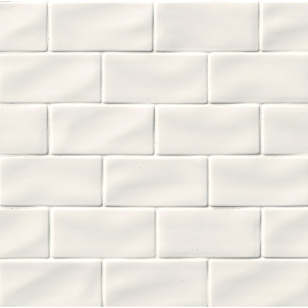 Ackland 3" x 6" Ceramic and Porcelain Solid Wall Tile - Glossy and Satin Visual - Sold by Carton (1 SF/Carton) Celeste Blanc