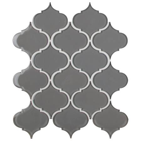 Ackland 12" x 12" Glass Arabesque/Baroque Wall Mosaic Tile - Glossy Visual - Sold by Carton (8.9 SF/Carton) Cortaro