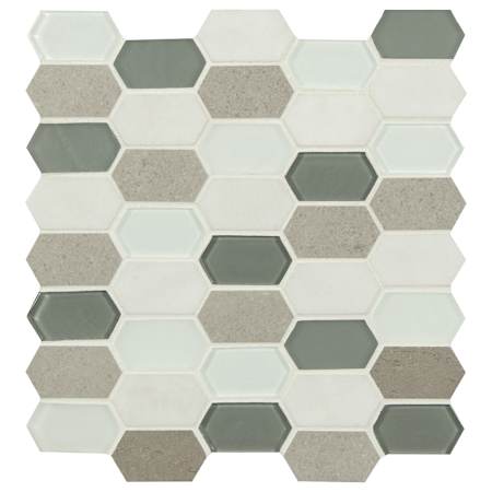 Ackland 12" x 12" Glass Dot-Mounted Wall Mosaic Tile - Glossy Visual - Sold by Carton (9.7 SF/Carton) Doretta