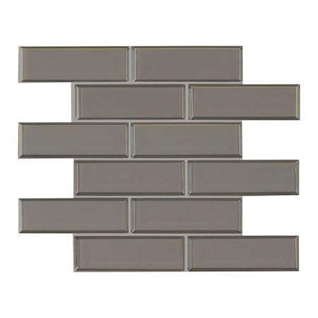 Ackland 12" x 12" Glass Brick Wall Mosaic Tile - Glossy Visual - Sold by Carton (9.6 SF/Carton) Kavik