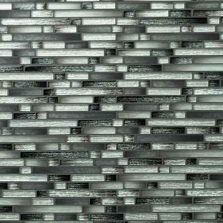 Ackland Kinzari - 12" x 12" Glass Linear Mosaic Tile - Glossy Visual - Sold by Carton (9.8 SF/Carton) Carbon