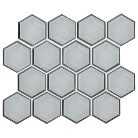 Ackland Rivella - 11" x 12" Glass Geometric Wall Mosaic Tile - Glossy Visual - Sold by Carton (8.9 SF/Carton) Sage Edge