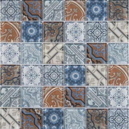 Ackland 12" x 12" Glass Square Wall Mosaic Tile - Glossy Visual - Sold by Carton (15 SF/Carton) Toscana