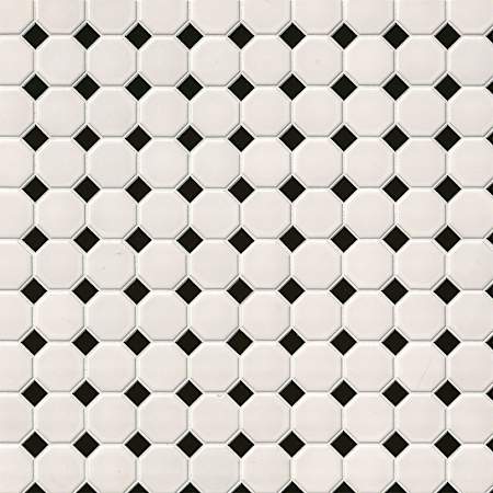 Ackland 12" x 12" Porcelain Geometric Wall Mosaic Tile - Matte Visual - Sold by Carton (14.1 SF/Carton) Silica White