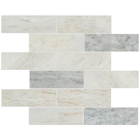 Ackland 12" x 12" Marble Subway Floor and Wall Tile - Polished Visual - Sold by Carton (9.7 SF/Carton) Auralie