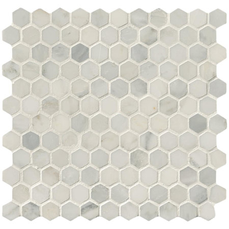 Ackland 12" x 12" Marble Geometric Floor and Wall Mosaic Tile - Honed Visual - Sold by Carton (8.7 SF/Carton) Castella Cambria