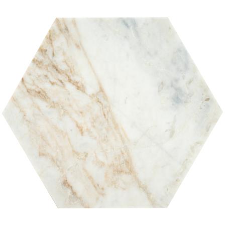 Ackland 8" x 9" Marble Geometric Floor and Wall Tile - Honed Visual - Sold by Carton (8.88 SF/Carton) Castella de Blanc