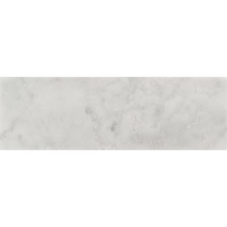 Ackland 4" x 12" Marble Solid Floor and Wall Tile - Honed Visual - Sold by Carton (5 SF/Carton) Carrara White