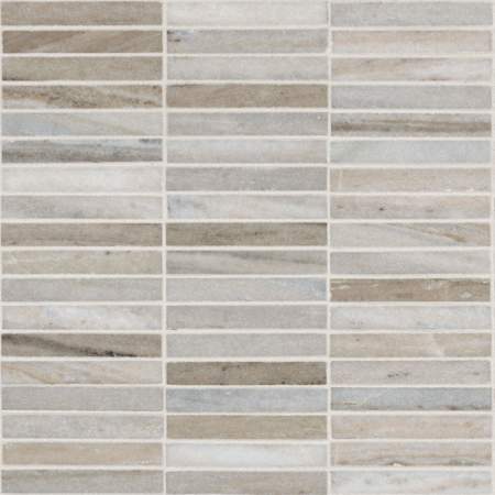 Ackland 12" x 12" Marble Linear Floor and Wall Mosaic Tile - Polished Visual - Sold by Carton (10 SF/Carton) Orsena