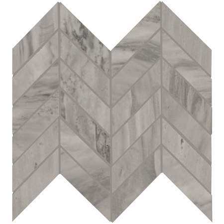 Ackland Ardena - 12" x 15" Porcelain Chevron Floor Mosaic Tile - Matte Visual, Stone Look - Sold by Carton (10.4 SF/Carton) Mist Nero