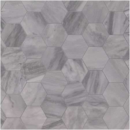 Ackland Ardena - 12" x 12" Porcelain Geometric Floor Mosaic Tile - Matte Visual, Stone Look - Sold by Carton (6.72 SF/Carton) Mist Nero