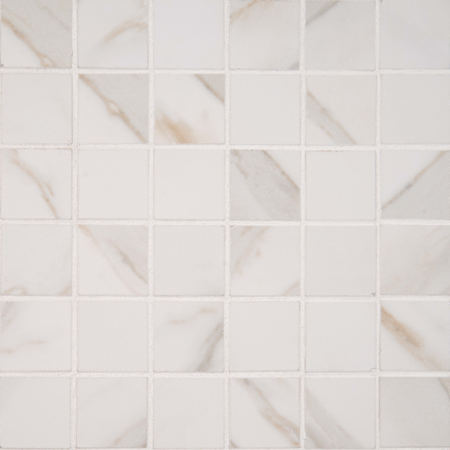 Ackland Astoria - 12" x 12" Porcelain Square Mosaic Tile - Glossy Visual, Stone Look - Sold by Carton (7.76 SF/Carton) Vena