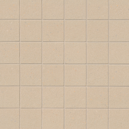 Ackland Brevona Bisque 2 in. x 2 in. Concrete Look Matte Porcelain Mosaic Floor and Wall Tile - Sold by Carton (5.76 SF/Carton) Bisque