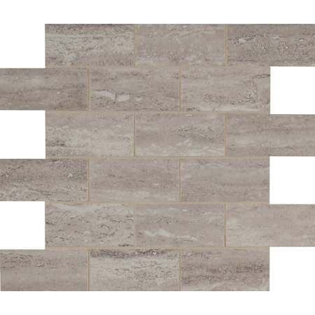 Ackland Linden - 12" x 12" Porcelain Brick Mosaic Tile - Glossy Visual - Sold by Carton (10 SF/Carton) Caballo