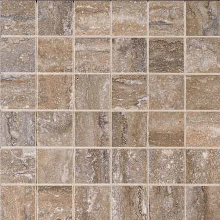 Ackland Linden - 12" x 12" Porcelain Square Mosaic Tile - Matte Visual - Sold by Carton (8 SF/Carton) Roan