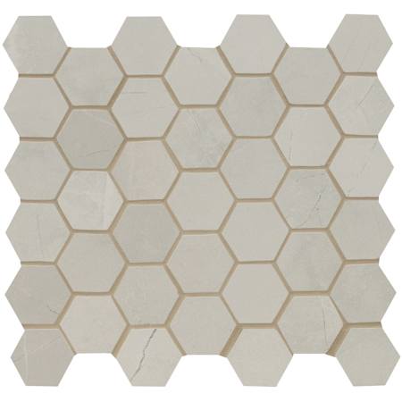 Ackland Sonoma - 12" x 12" Porcelain Geometric Floor and Wall Mosaic Tile - Matte Visual, Stone Look - Sold by Carton (7.36 SF/Carton) Cameo