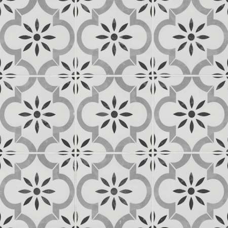 Ackland Amara - 8" x 8" Porcelain Encaustic Floor and Wall Tile - Matte Visual - Sold by Carton (5.16 SF/Carton) Akara
