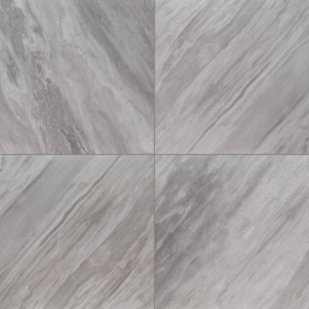 Ackland Ardena - 24" x 24" Porcelain Square Floor and Wall Tile - Polished Visual, Stone Look - Sold by Carton (16 SF/Carton) Mist Nero