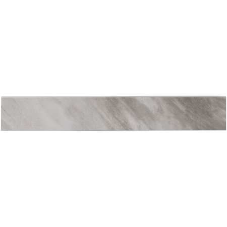 Ackland Ardena 24" x 4" Matte Porcelain Grout or Thin-Set Tile Bullnose - Sold by Piece(2 LF/Piece) Mist Nero