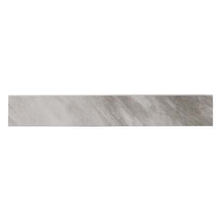 Ackland Ardena 24" x 4" Polished Porcelain Grout or Thin-Set Tile Bullnose - Sold by Carton (20 LF/Carton) Mist Nero