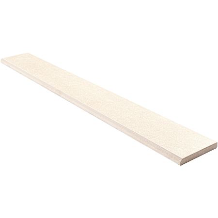 Ackland Betonica 24" x 3" Matte Porcelain Grout or Thin-Set Tile Bullnose - Sold by Piece(2 LF/Piece) Canvas