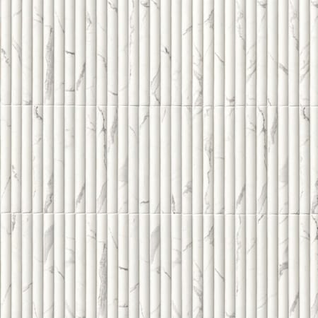 Ackland 5" x 10" Porcelain Linear Wall Tile - Satin Visual - Sold by Pallet (730.78 SF/Pallet) Cadella Argento
