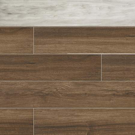 Ackland Calvera - 8" x 48" Porcelain Wood Look Solid Floor and Wall Tile - Polished Visual - Sold by Carton (13.3 SF/Carton) Polare