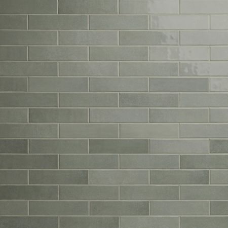 Ackland Hoku - 3" x 12" Ceramic Rectangle Wall Tile - Glossy Visual - Sold by Carton (5.5 SF/Carton) Sage