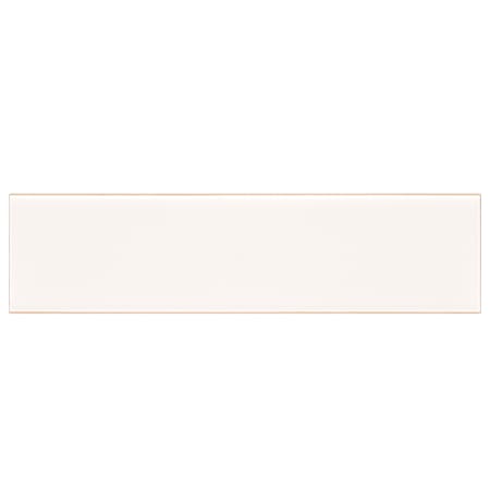 Ackland Illume 8" x 2" Glossy Ceramic Grout or Thin-Set Tile Bullnose - Sold by Carton (10 LF/Carton) Cloud White