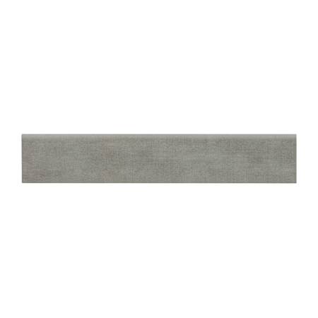 Ackland Jamboree 18" x 3" Matte Porcelain Grout or Thin-Set Tile Bullnose - Sold by Piece(1.5 LF/Piece) Cemento