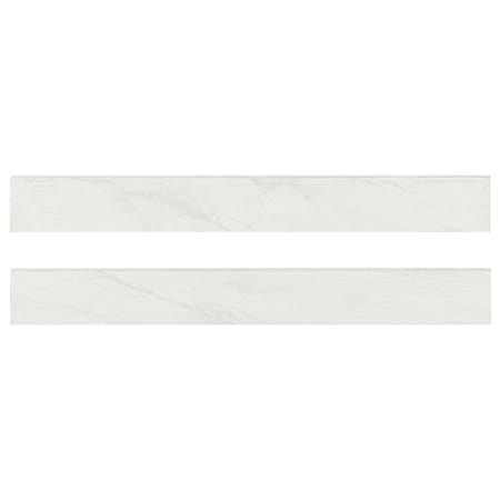 Ackland Marnix 24" x 3" Matte Porcelain Grout or Thin-Set Tile Bullnose - Sold by Piece (2 LF/Piece) Alabaster