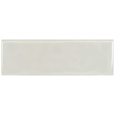 Ackland Metrola 12" x 4" Glossy Ceramic Grout or Thin-Set Tile Bullnose - Sold by Carton (1 LF/Carton) Ashen