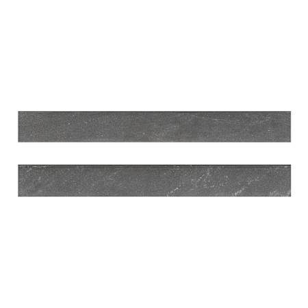 Ackland Norrin Cinder 3 in. x 24 in. Quartzite Look Lappato Porcelain Bullnose Tile Trim - Sold by Carton (44 LF/Carton) Cinder