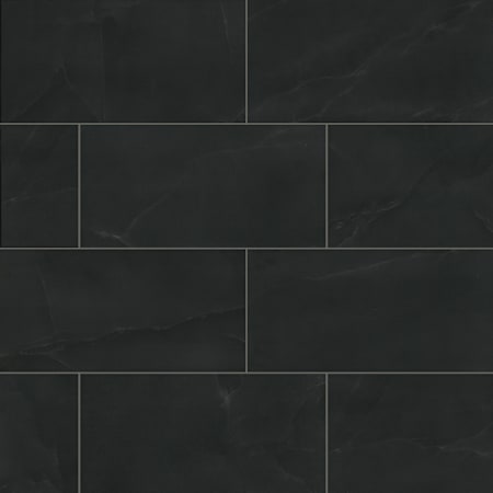 Ackland Palazza - 12" x 24" Porcelain Solid Floor and Wall Tile - Matte Visual, Stone Look - Sold by Carton (13.56 SF/Carton) Auralis Black