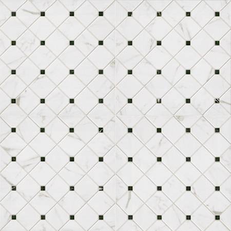Ackland Palmina - 17" x 17" Porcelain Mosaic Floor and Wall Tile - Matte Visual - Sold by Carton (14.05 SF/Carton) Clair