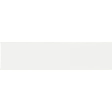 Ackland Segment 16" x 4" Polished Ceramic Thin-Set Tile Bullnose - Sold by Carton (26.67 LF/Carton) Blanc