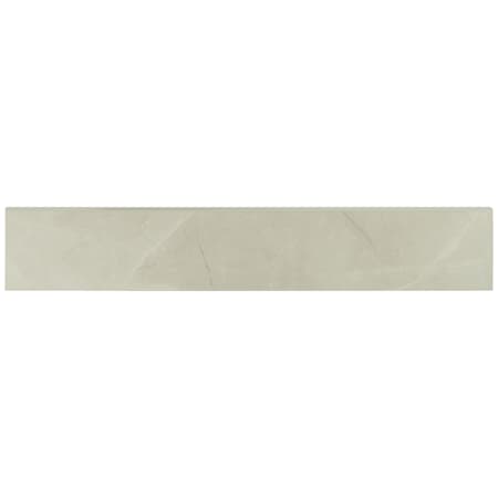 Ackland Sonoma 18" x 3" Polished Porcelain Thin-Set Tile Bullnose - Sold by Piece(1.5 LF/Piece) Cameo
